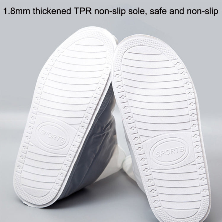 1 Pair Rainy Outdoor Anti-Skid Waterproof Shoe Cover Thickening Repetitive Use Shoe Cover