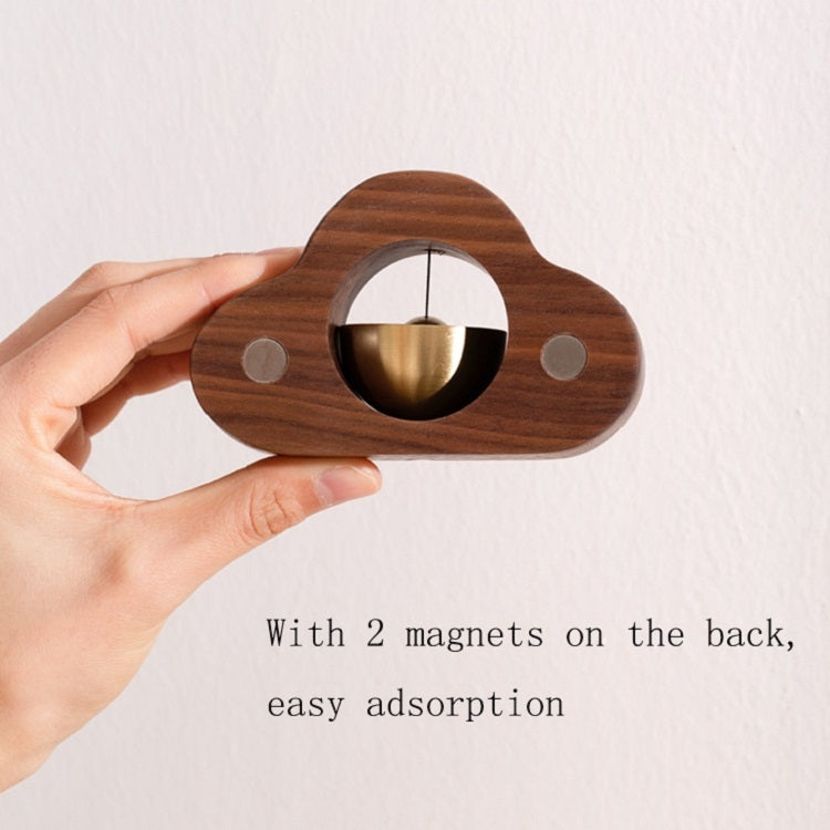 Suction Door Wind Chime Magnetic Suction Door Bell Wooden Decoration My Store