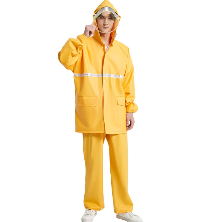 Adult Anti-Riot HD Double Brim Raincoat Rainpants Sets My Store