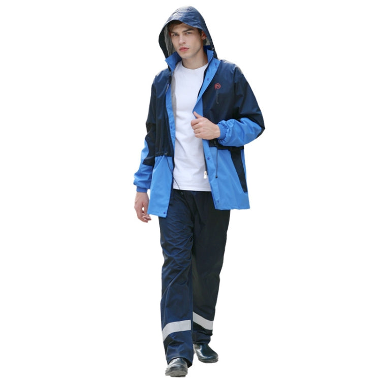 Rainfreem Outdoor Reflective Fashion Split Raincoat Rain Pants Set My Store