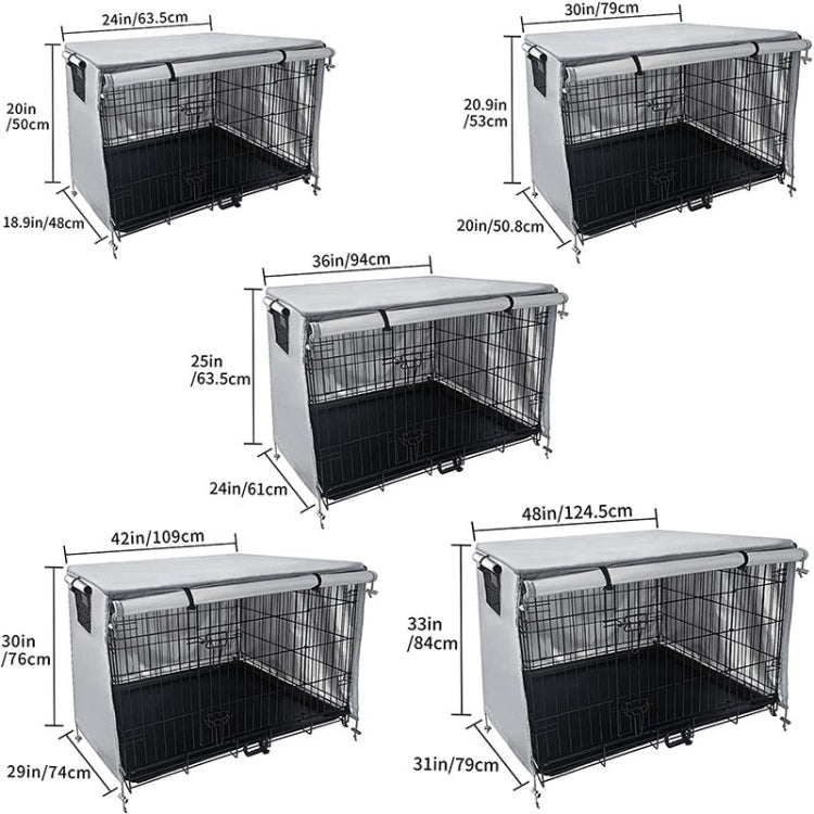 Oxford Cloth Pet Cage Cover Outdoor Furniture Dustproof Rainproof Sunscreen Cover