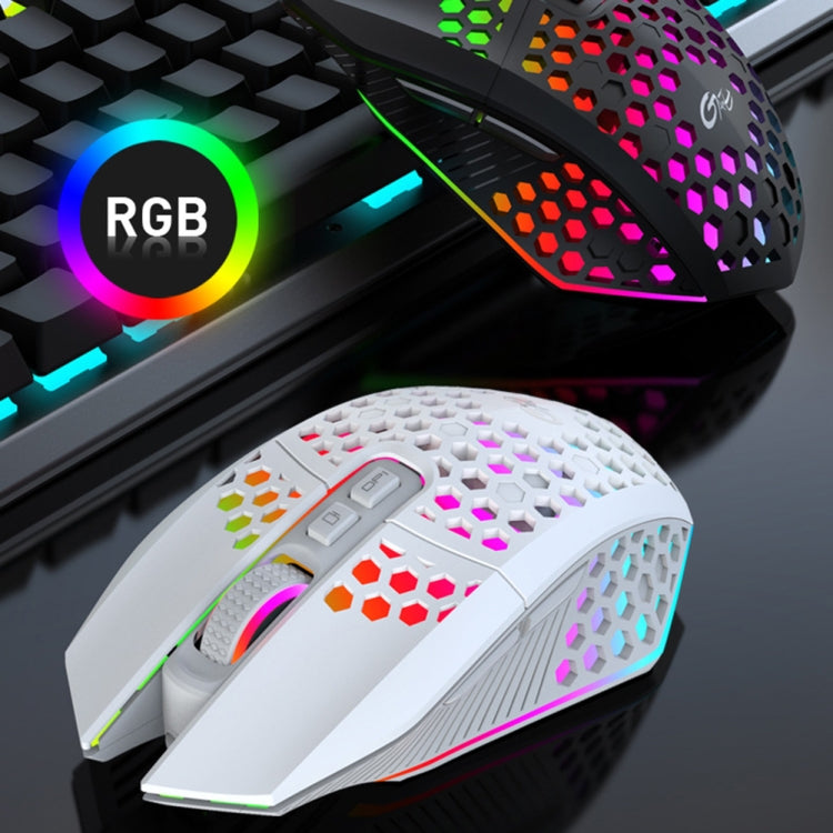 FMOUSE  X801 8 Keys 1600DPI Hollow Luminous Gaming  Office Mouse,Style: My Store