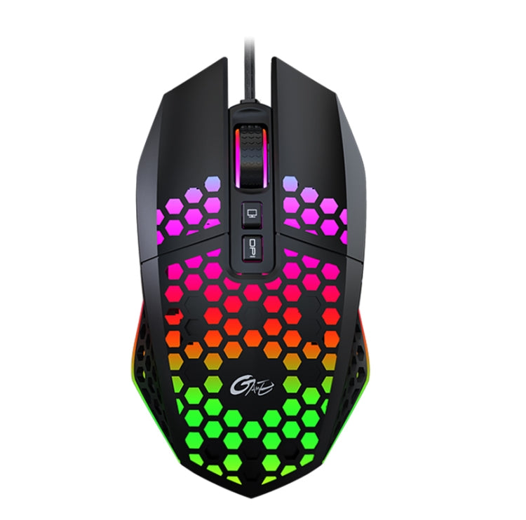 FMOUSE  X801 8 Keys 1600DPI Hollow Luminous Gaming  Office Mouse,Style: My Store