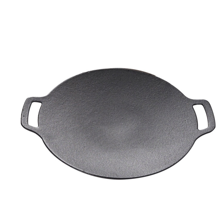 Outdoor Camping BBQ Cast Iron Grill Pan,Style: Reluova