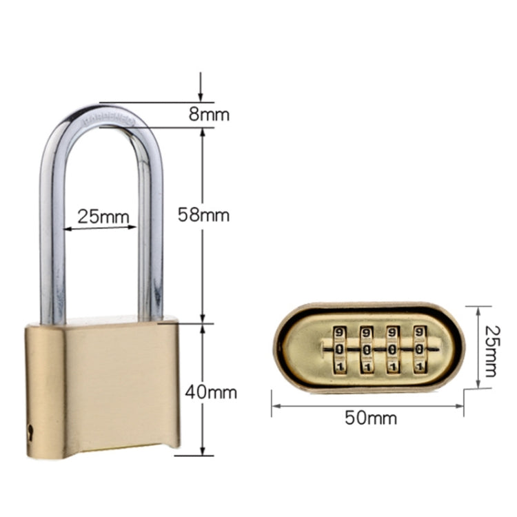 Brass Large Long Warehouse Door Logistics 4 Bit Password Lock My Store