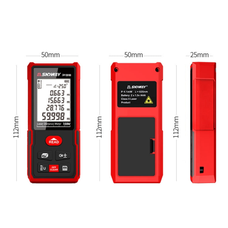 Handheld Laser Rangefinder Infrared Laser Ruler Reluova