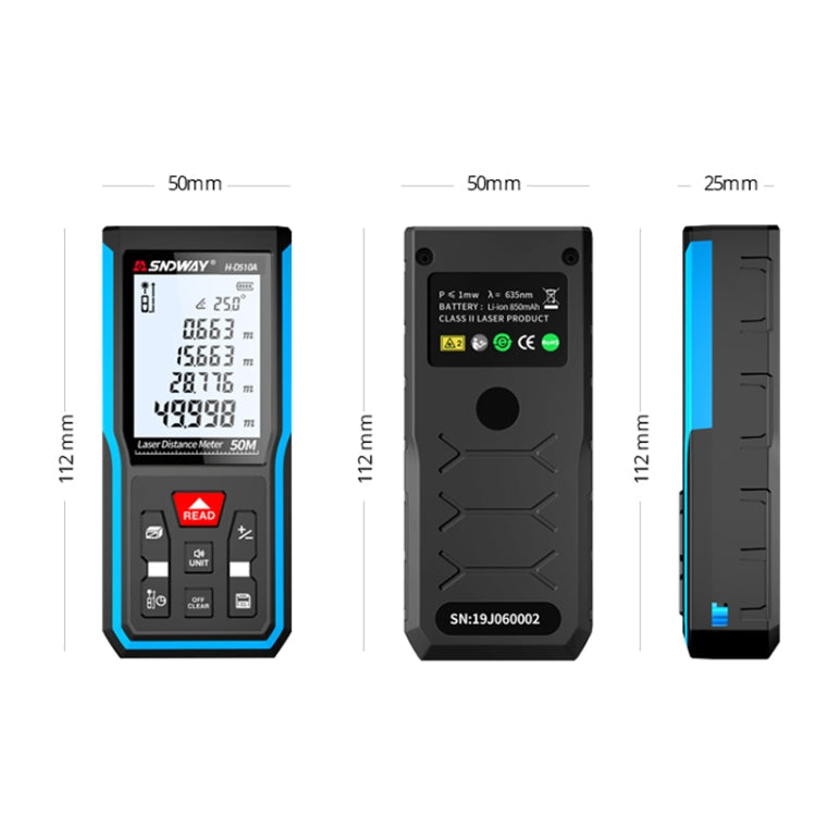 Handheld Laser Rangefinder Infrared Measuring Instrument Reluova