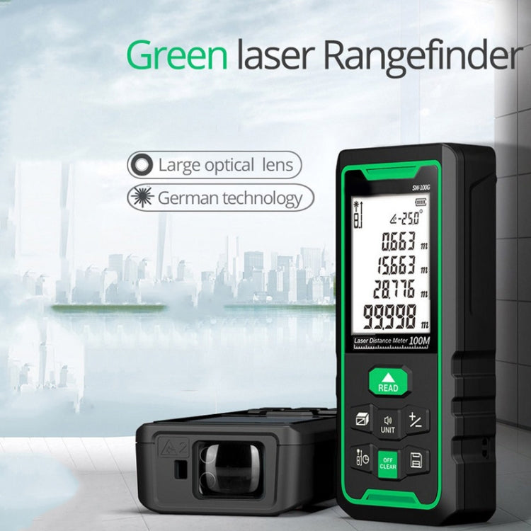 SNDWAY High-precision Indoor and Outdoor Green Laser Rangefinder, Distance: Reluova