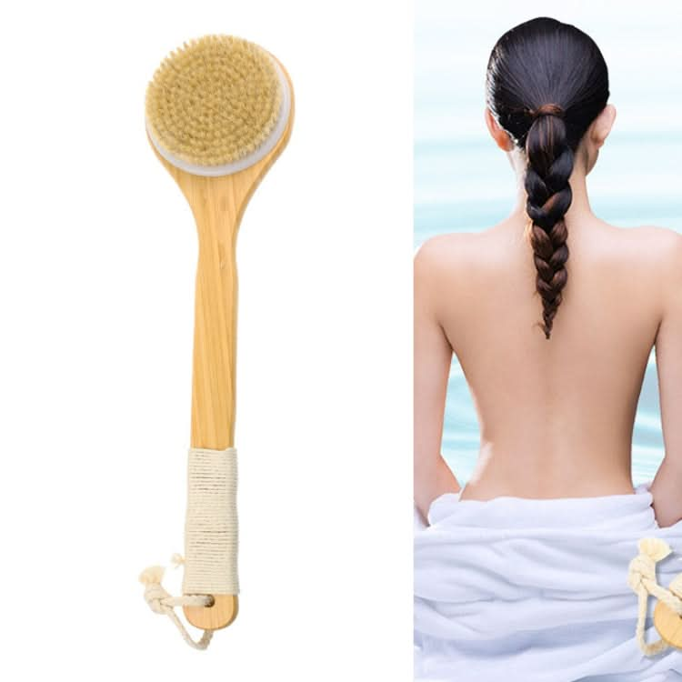 Natural Bristle Massage Exfoliating Shower Brush