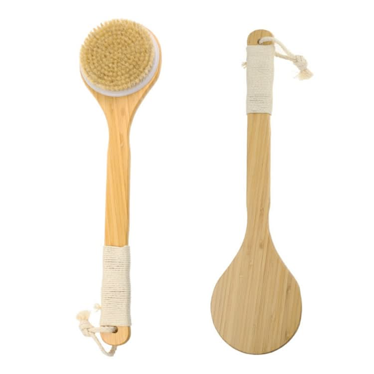 Natural Bristle Massage Exfoliating Shower Brush