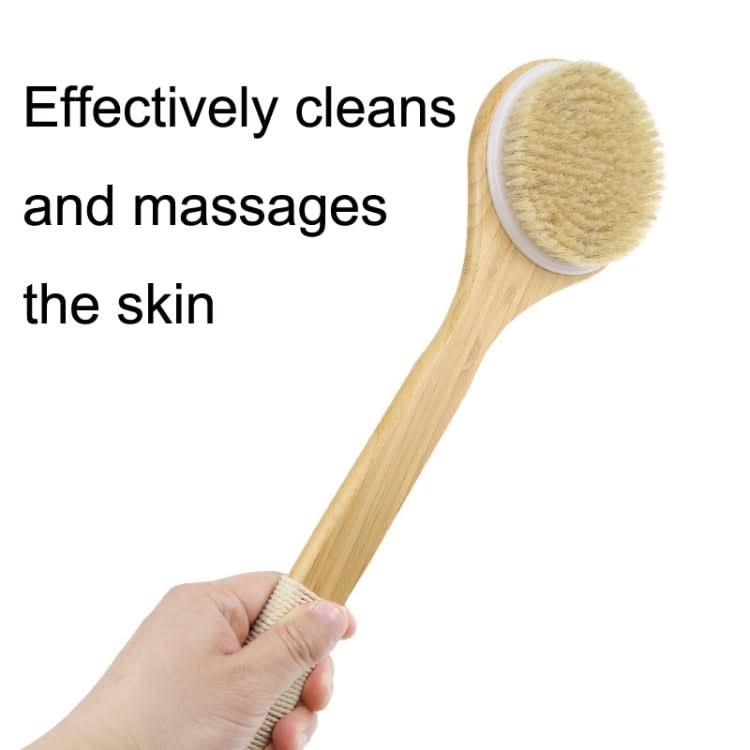 Natural Bristle Massage Exfoliating Shower Brush