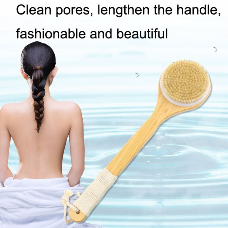 Natural Bristle Massage Exfoliating Shower Brush