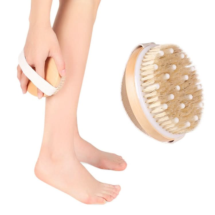 PPR Soft Bead Handleless Massage Bristle Bath Brush