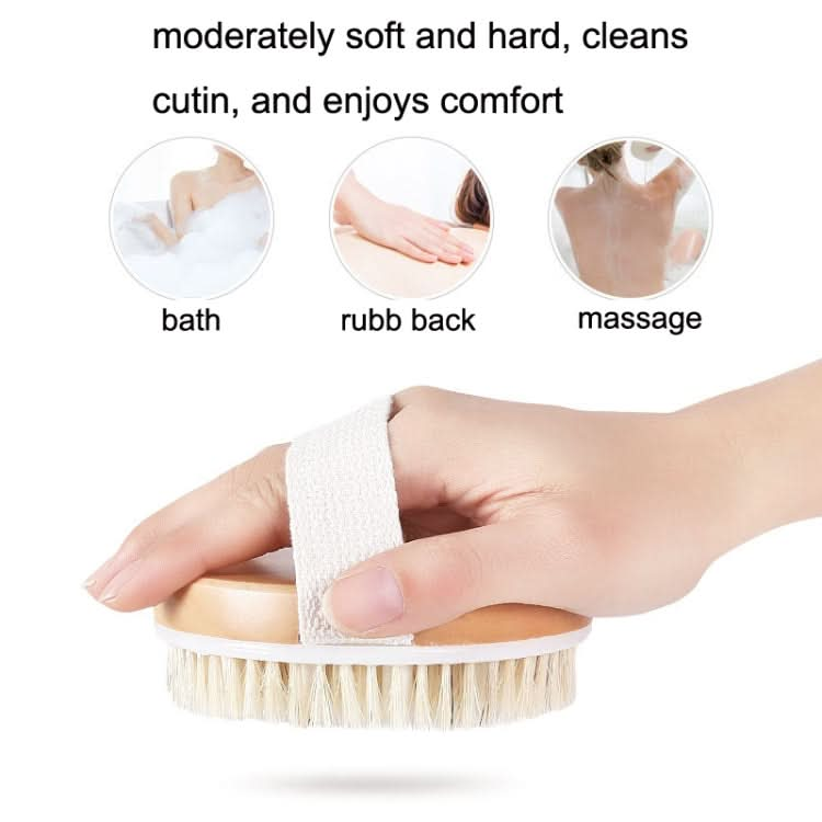 PPR Soft Bead Handleless Massage Bristle Bath Brush