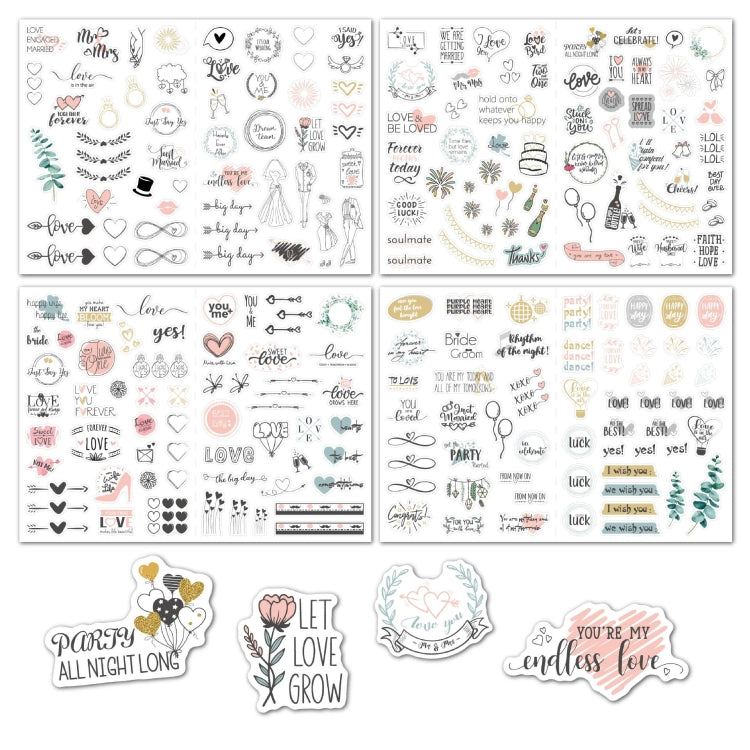 230 PCS Wedding Planning Stickers Engagement Planning Sticker Pack My Store