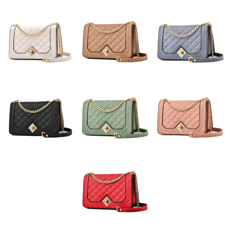 6382 One-shoulder Diagonal Rhombus Chain Bag My Store