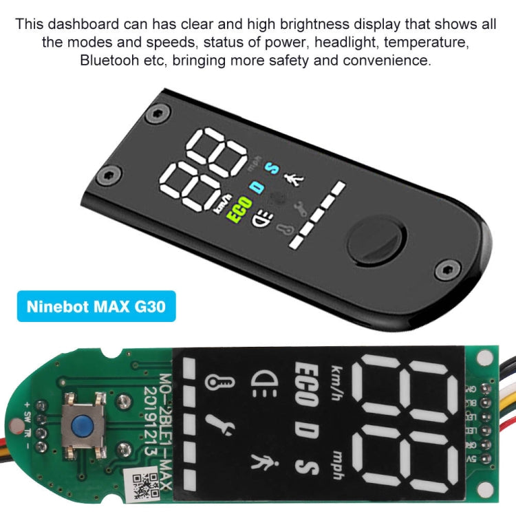 Electric Scooter Digital Display Instrument For Ninebot MAX G30 Reluova