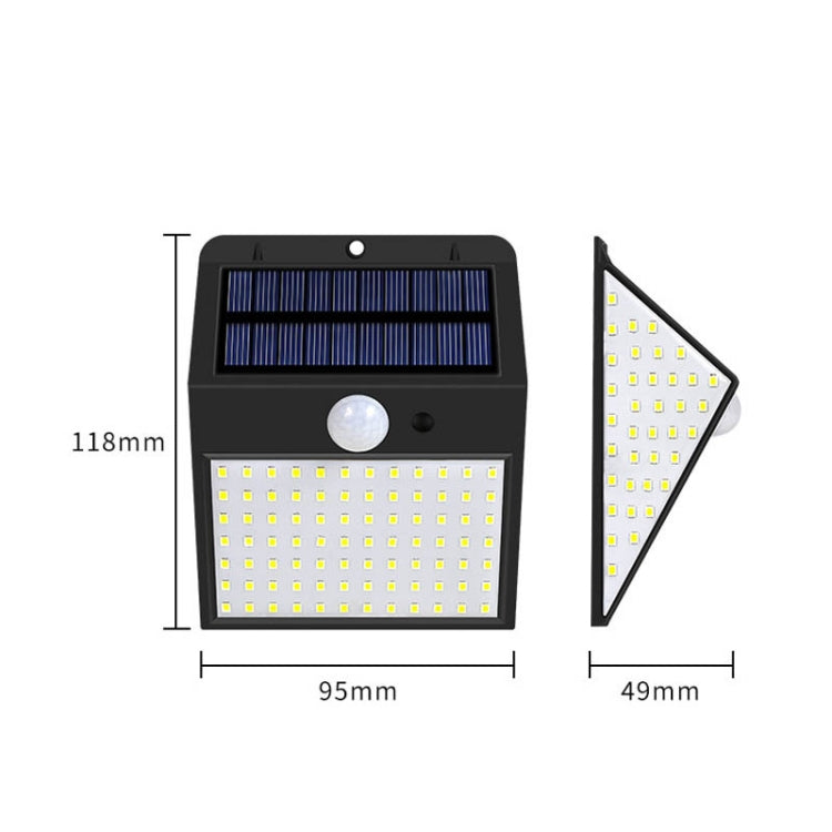 LED Solar Sensing Lights Waterproof Smart Light Control Wall Lamp