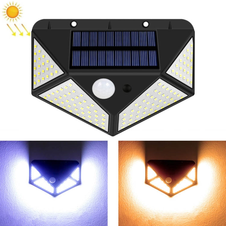 Solar LED Wall Light Body Induction Glowing All Around Home Garden Lamp