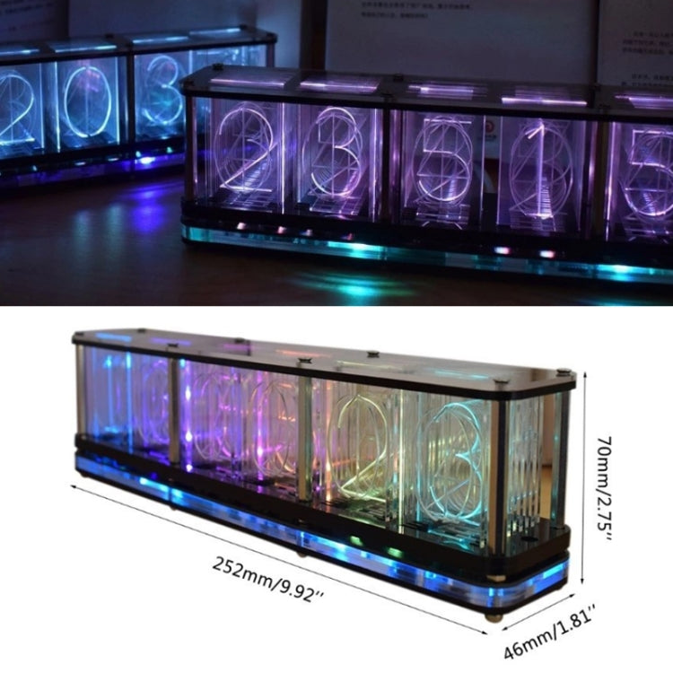 RGB Full Color Digital Clock DIY Ornament My Store