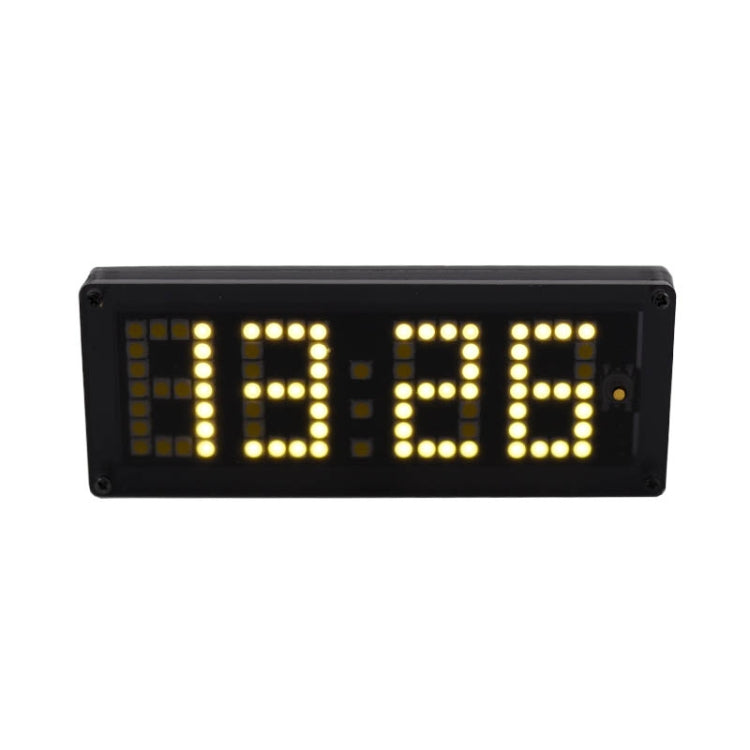 LED Dot Matrix Clock Car Thermometer Battery Voltage Measurement