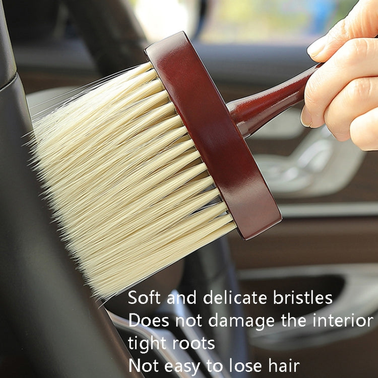 Wood Lengthening Handle Dust Brush Car Vent Internal Decoration Soft Brush