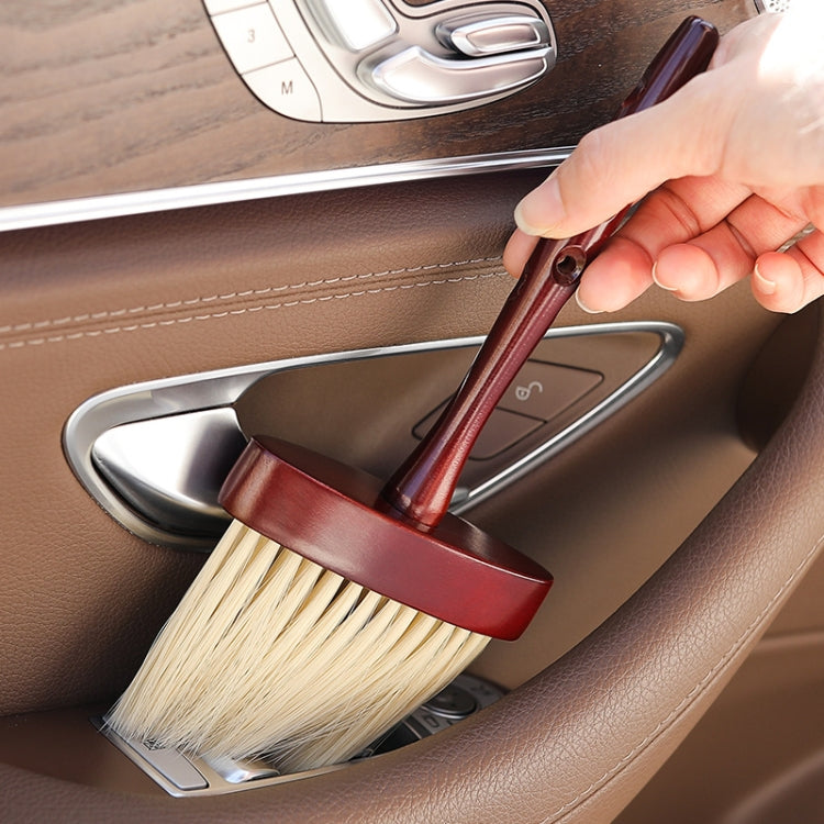 Wood Lengthening Handle Dust Brush Car Vent Internal Decoration Soft Brush