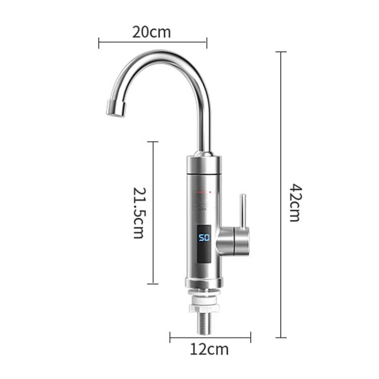 Household Kitchen Electric Hot Water Fauce EU Plug, Style: Reluova