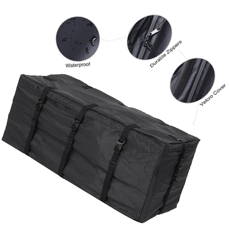 600D Waterproof Cloth Double Zipper 8 Buckle Roof Bag Luggage Bag,Style: