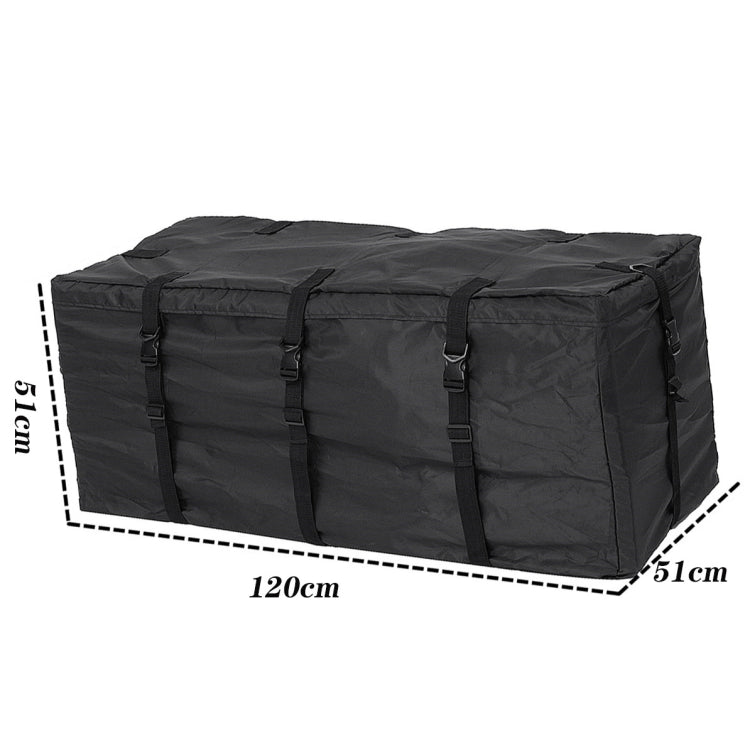 600D Waterproof Cloth Double Zipper 8 Buckle Roof Bag Luggage Bag,Style: