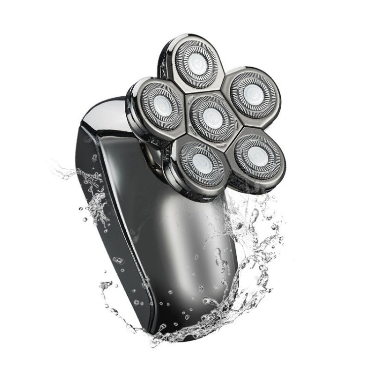 Multifunctional IPX7 Waterproof Six-blade USB Electric Shaver, Specification: Reluova