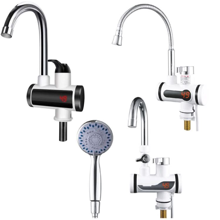 Kitchen Hot and Cold Dual-use Instant Faucets EU Plug, Style: Reluova