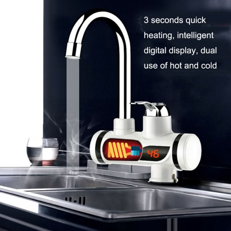 Kitchen Hot and Cold Dual-use Instant Faucets EU Plug, Style: Reluova