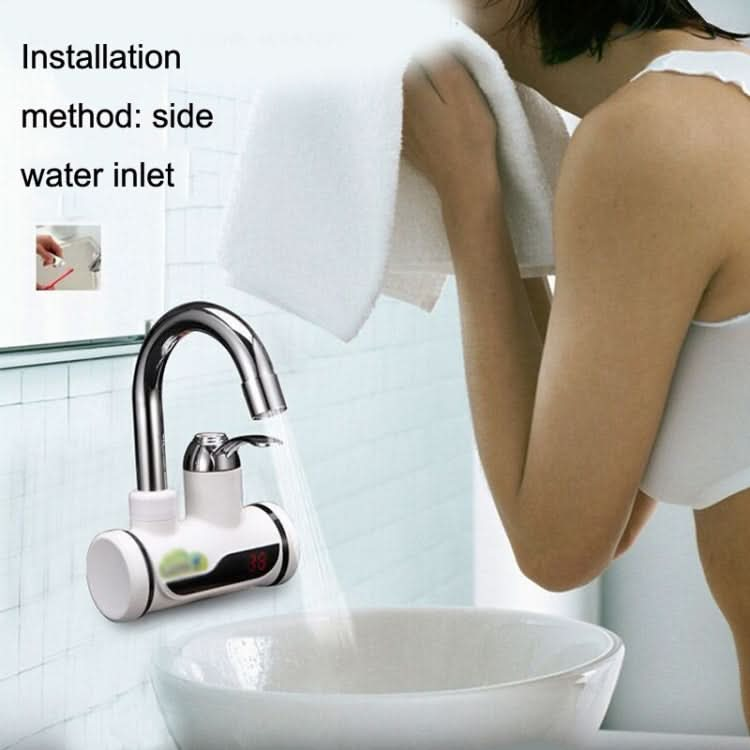 Kitchen Hot and Cold Dual-use Instant Faucets EU Plug, Style: Reluova