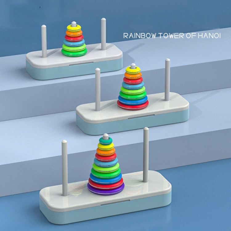 Qiyi Tower of Hanoi Puzzle Geometric Stacker Kids Developmental Toy,Style: