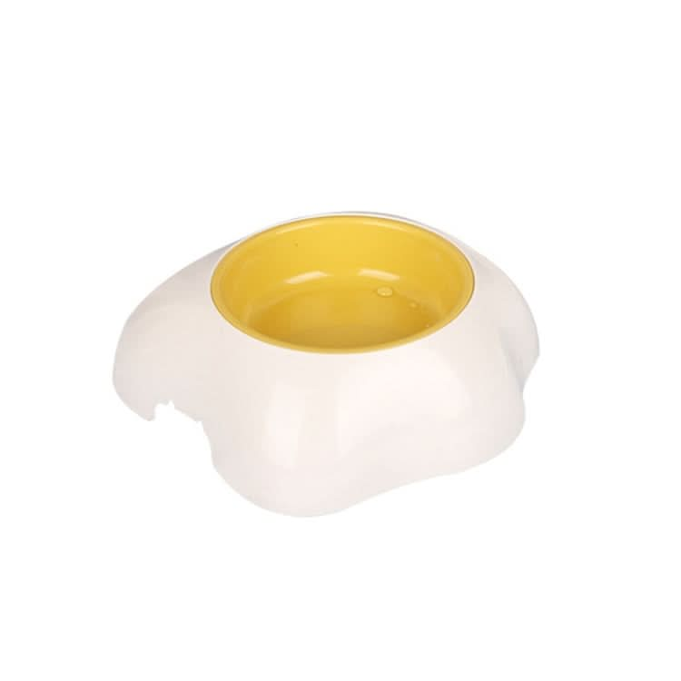 Pet Egg Yolk Bowl Anti-Knocking Dog Cat Bowl, Style: Double Bowl - Reluova