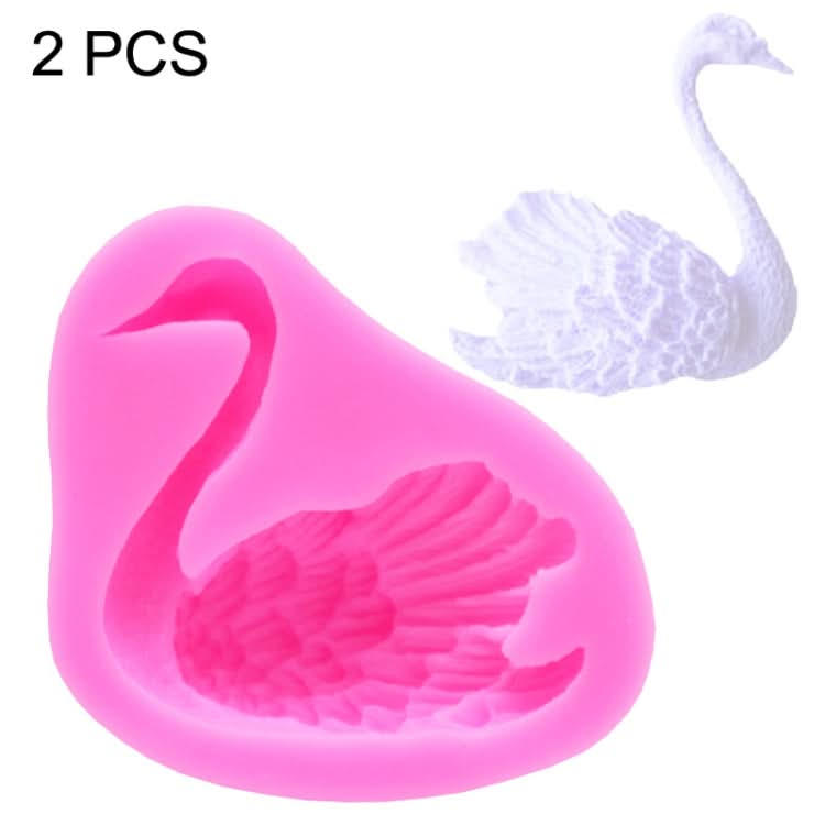 2 PCS Swan Baking Silicone Mould Cake Decorating Mould-Reluova