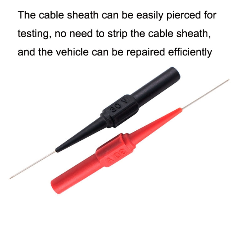 Coarse Probe Auto Repair Test Multimeter Pen, Color: Red + Black