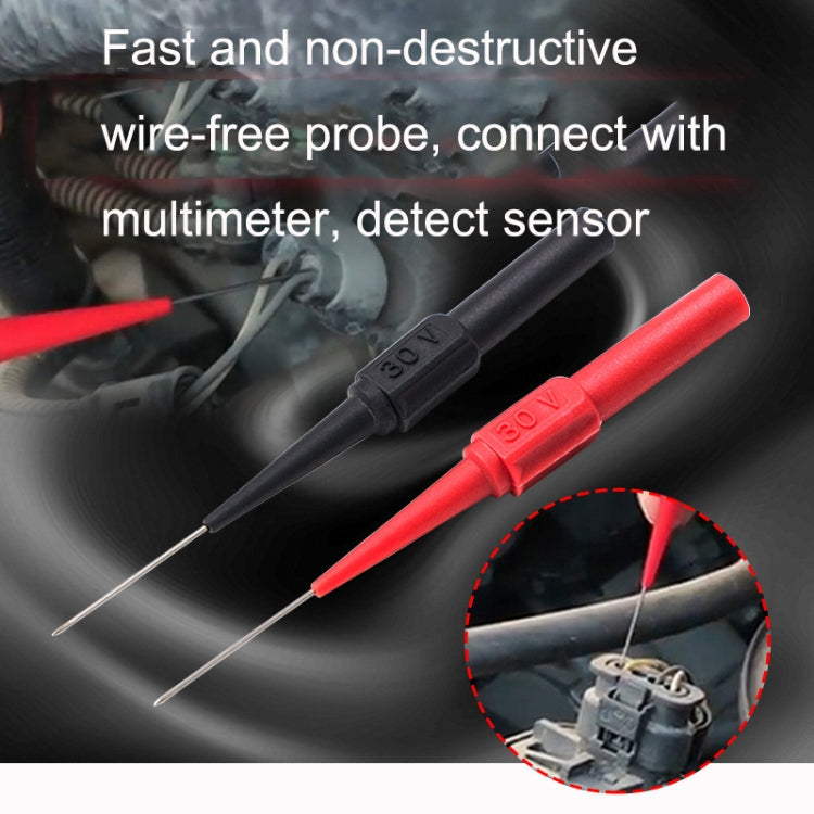 Coarse Probe Auto Repair Test Multimeter Pen, Color: Red + Black