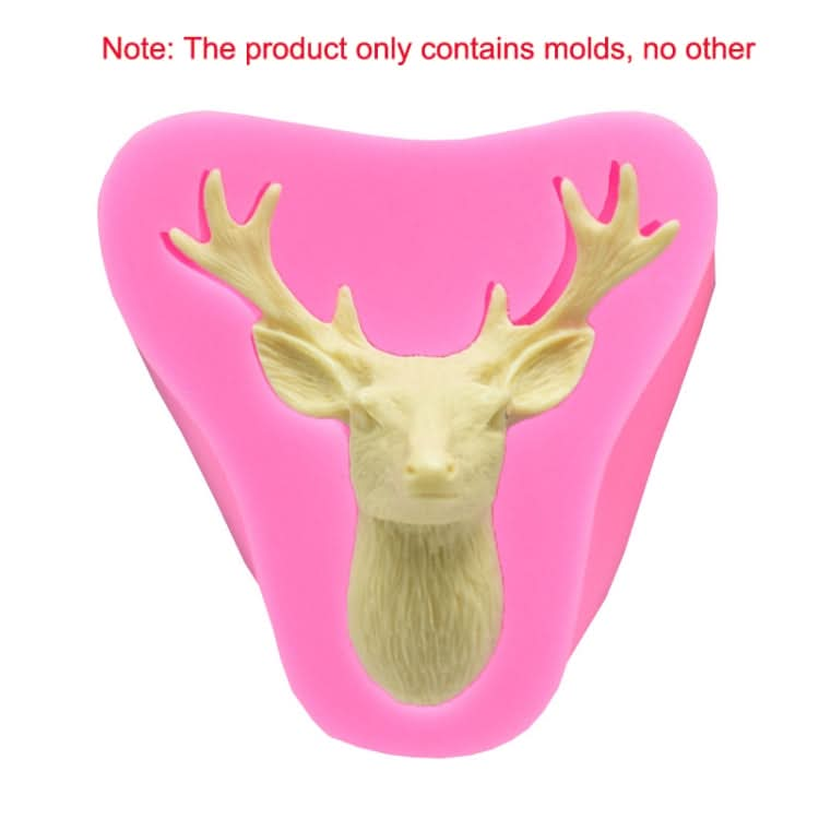 Deer Head Silicone Fondant Cake Mold Reluova