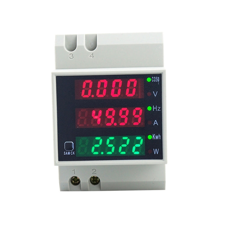 D52-2058 Wattmeter Din rail Volt Current Meter Reluova