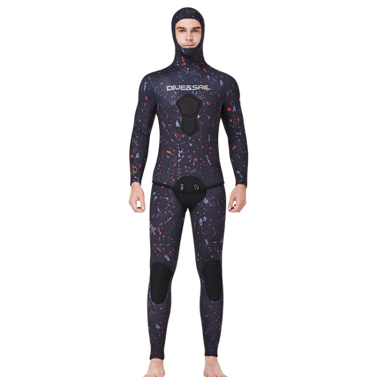 DIVE & SAIL 7mm Split Thick And Keep Warm Long Sleeves Hooded Diving Suit