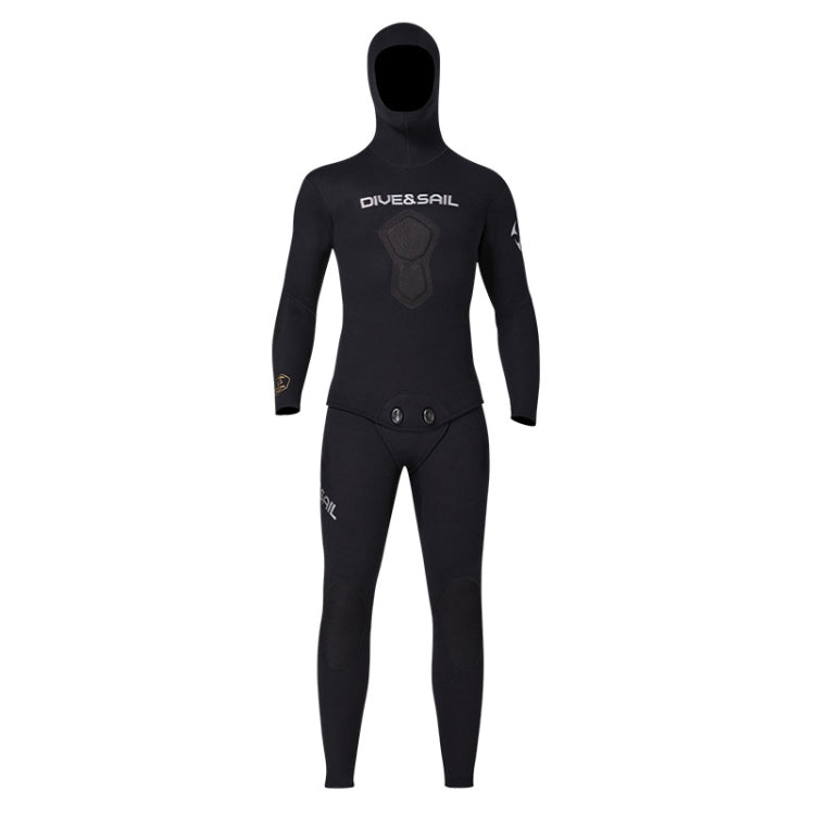 DIVE&SAIL 1.5mm Split Thick And Keep Warm Long Sleeves Hooded Diving Suit Reluova