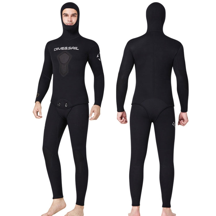 DIVE&SAIL 1.5mm Split Thick And Keep Warm Long Sleeves Hooded Diving Suit Reluova