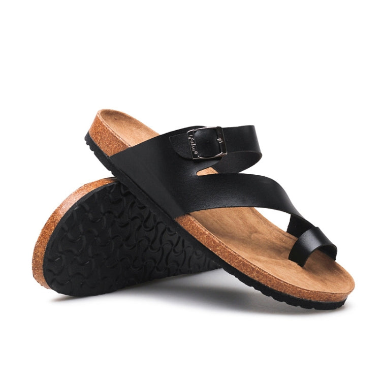 Couple Cork Slippers Men Summer Flip-flops Beach Sandals