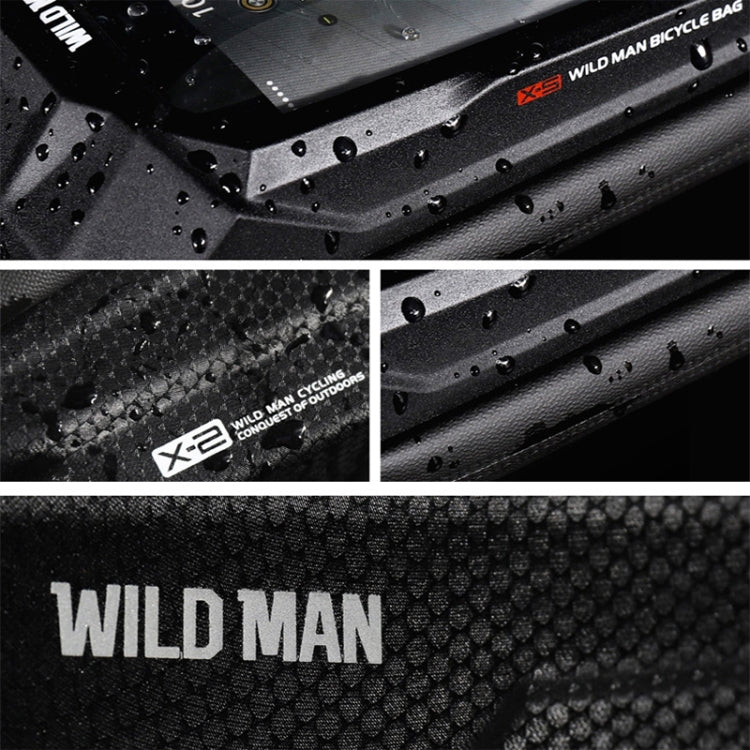 WILD MAN X2 1L Hard Shell EVA Bicycle Front Beam Bag Reluova