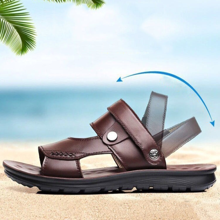 Non-slip Outer Wear Dual-use Sandals Slippers Men Casual Beach Shoes Reluova