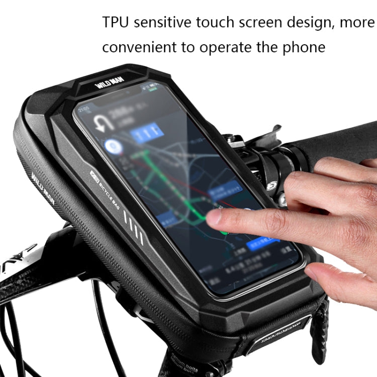 WILD MAN X3 0.5L EVA Hard Shell Bicycle Touch Screen Phone Bag