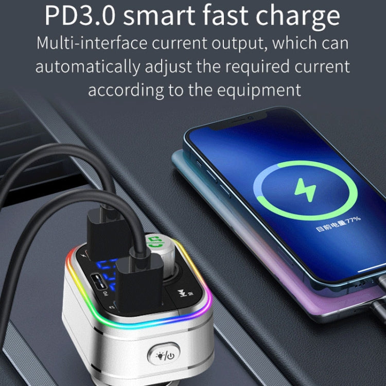 PD3.0 Fast Charge Car Bluetooth MP3 Hands-Free Player Car FM Transmitter ÎҵÄÉ̵ê