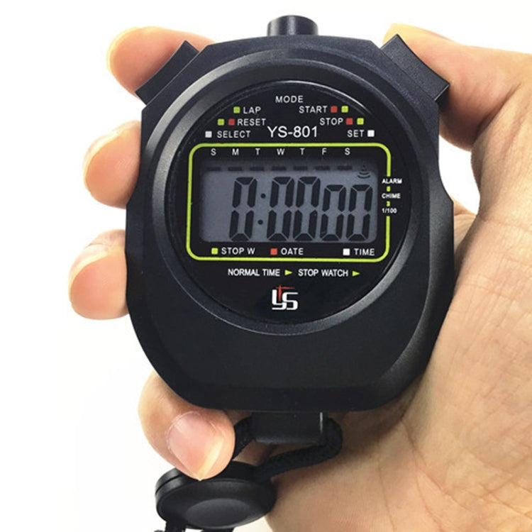 YS Large Screen Exercise Referee Stopwatch Timer Fitness Running Basketball Code Table